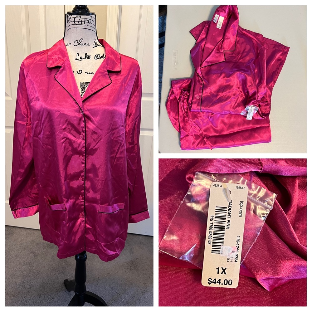 Ambrielle Woman 1X Pink Pajama Set NWT